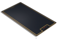 Plaque chauffante carrée intelligente à commande tactile, arrêt automatique, 500W, classe énergétique A, portable, pour usage domestique et commercial
