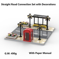 Placas Base Compatibles para Ciudad y Carretera y Set de Construcción de Puentes Peatonales, Juguete Modular de Construcción de Escenas Urbanas DIY para Todas las Edades