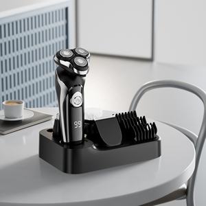 ماكينة حلاقة كهربائية ثلاثية الشفرات FK-8600 للرجال مقاومة للماء مع شاحن سيارة، طقم العناية الشخصية متعدد الوظائف 4 في 1 - Product Image 1