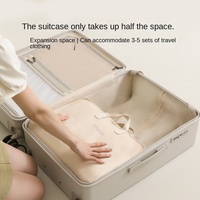 D5154 Cubes de rangement suspendus pour vêtements, organisateur de vêtements, sacs de compression pour vêtements pliables pour les voyages et le rangement