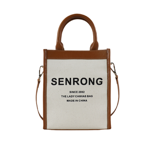 กระเป๋าชายหาดผ้าแคนวาสพิมพ์โลโก้ตามสั่ง กระเป๋าถือแฟชั่นผู้หญิง กระเป๋าช้อปปิ้งผ้าฝ้าย โรงงานเวียดนาม ขายส่ง - Product Image 1