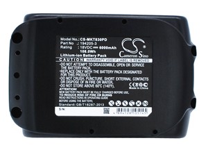 Batería para BCL180F BCL180W BCL180ZW BCS550 BCS550F BCS550RFE <span class=keywords><strong>BL1815</strong></span> BL1820 BL1830 Li-ion 6000mAh / 108.00Wh - Product Image 6