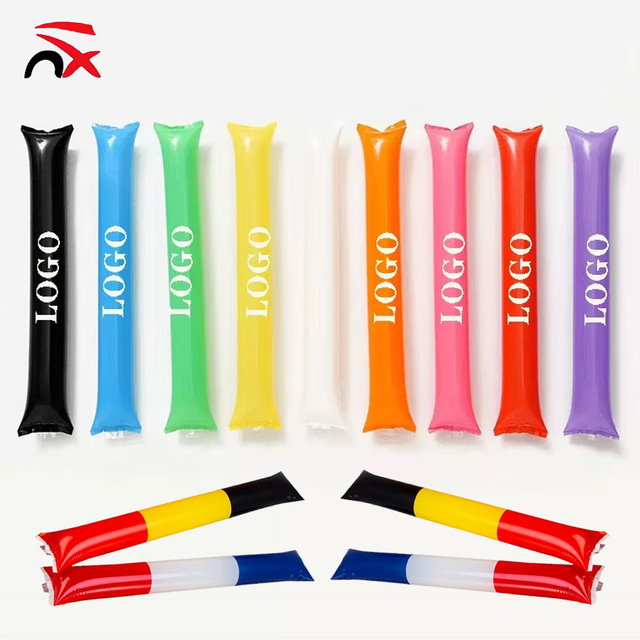 Nuoxin Wholesale Custom 60*10cm All Country Flag Logo Inflatable Cheering Balloon Thunder Stick for Indoor Sports Competition