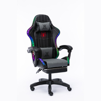 Échantillon Gratuit - Haut-parleurs Ergonomiques en PU, Haut-parleur RGB, Lumière LED, Chaise de Jeu Inclinable LED pour PC