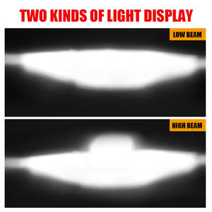 汽车发光二极管聚光灯5英寸齐平安装吉普卡车越野4X4越野车6000K 12V DRL发光二极管前灯驾驶工作灯 - Product Image 4