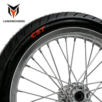 Nuevo Kit de Ruedas Supermoto de 17 Pulgadas para Light Bee XLBX, Plateado Cromado, Neumático de Alto Rendimiento para Bicicleta Eléctrica Talaria MX4/MX3/X3 70/90