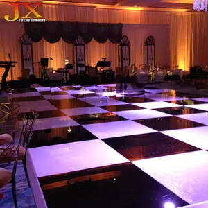 Vendita all'ingrosso, pavimento da ballo in bianco e nero, pavimento in legno portatile, pista da ballo per matrimoni in vendita