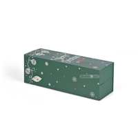 Kotak Kalender Advent Lipat Kardus Hadiah Natal 24 Hari Premium Berkelanjutan Buatan Tangan Odm Dengan Stiker UV