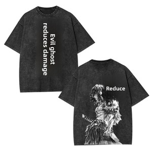 Clothing Devil Cotton Casual Printed Cartoon Anime <strong>T</strong>-<strong>shirt</strong> Fashionable Comic-style Washed Short Sleeve Summer <strong>Killer</strong> Unisex - Product Image 1