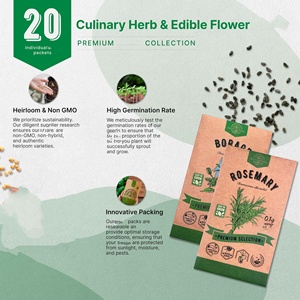 20 paquetes <span class=keywords><strong>de</strong></span> hierbas culinarias mixtas y kits <span class=keywords><strong>de</strong></span> jardín <span class=keywords><strong>de</strong></span> flores <span class=keywords><strong>comestibles</strong></span> tela <span class=keywords><strong>de</strong></span> fieltro para plantar en interiores y exteriores - Product Image 6