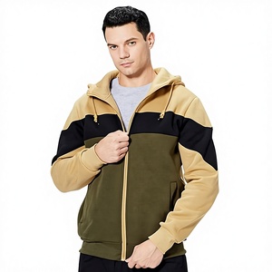 Sweat à capuche en polaire pour homme, de haute qualité, avec fermeture éclair, style streetwear décontracté - Couleurs et tailles personnalisables, tissu doux et respirant - Product Image 1