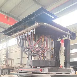 1Ton Steel Alloy Melting Medium Frequency Induction Furnace