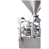 Bouteille à double tête Eau liquide Crème cosmétique Chocolat Cosmétiques Rouge à lèvres Pâte de ketchup Pompe à piston Machine de remplissage pneumatique