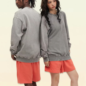 H5585 Fabricant de vêtements, vente en gros, sweat-shirts personnalisés en coton lourd 450 g/m², sweat-shirts à col rond pour hommes - Product Image 1