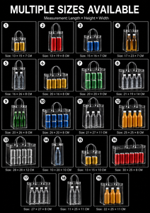 Sac fourre-tout à bière en PVC réutilisable et étanche avec logo personnalisable Sac cadeau de shopping transparent - Product Image 6