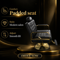 Chaise de styliste inclinable en cuir durable pour écoles, salons, spas, garantie 8 ans