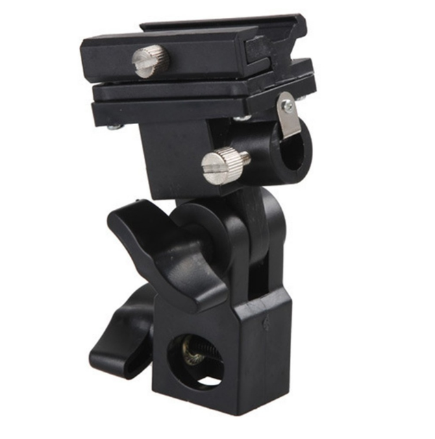 Wholesale Price Flash Hot Shoe Speedlite Umbrella Mount Holder Swivel Light Stand Flash Bracket B for Trigger Hot-Shoe Flash