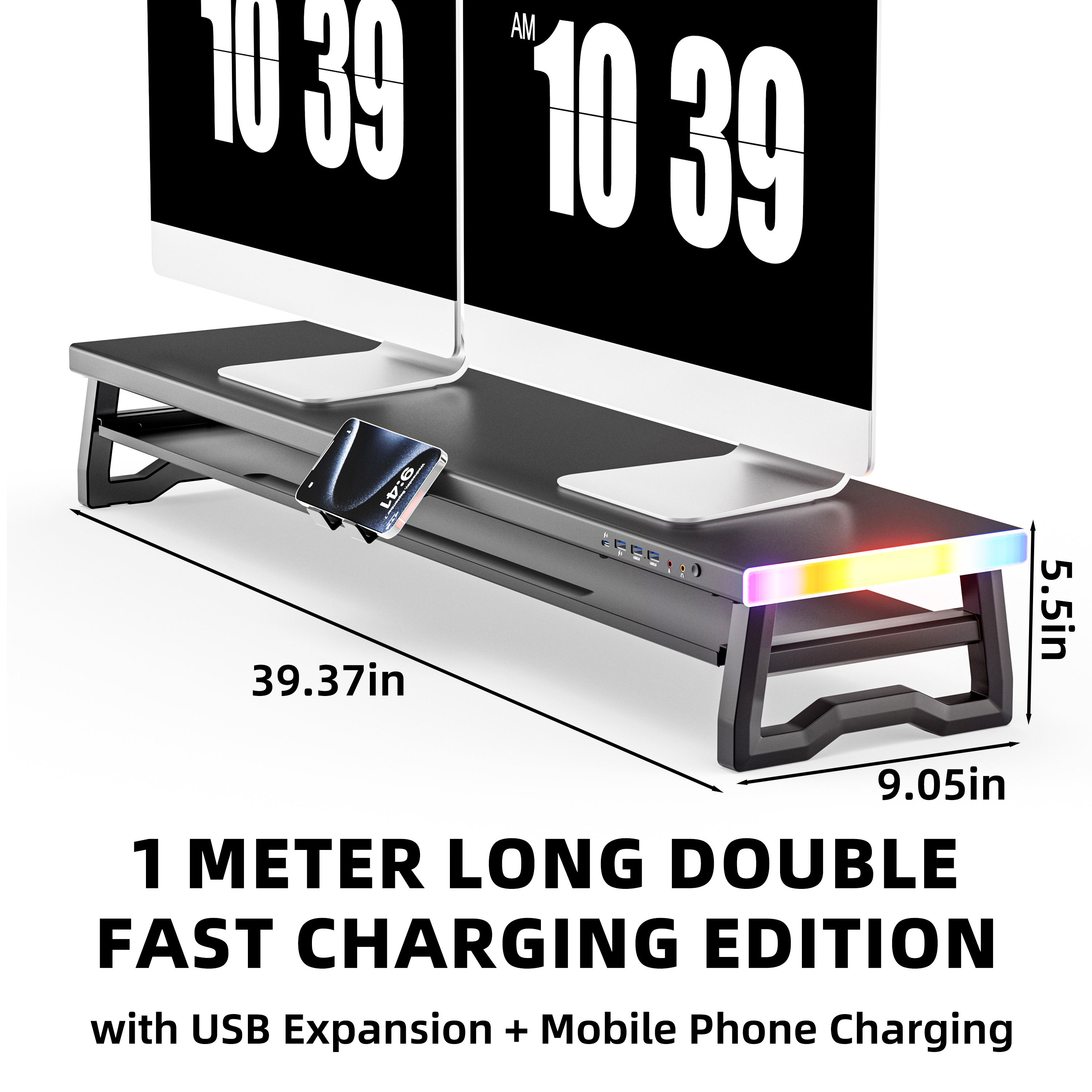 Modèle de lampe colorée double couche 1000 avec charge rapide.