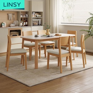 Linsy hiện Đại Hào phóng kích thước khung gỗ hình chữ nhật RG1R-A bàn ăn thanh lịch Bộ phòng ăn - Product Image 5