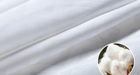 Ensemble de literie de chambre à coucher 100% coton, drap de lit de couleur blanche, taille unique en percale