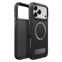 Coque de téléphone personnalisée de haute qualité 2026 avec panneau en verre premium, coque en TPU magnétique avec support et bouton métallique pour iPhone 17 Pro Max