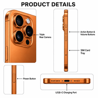 Kamera Definisi Tinggi Versi Terkunci Original I15 Pro 128GB Ponsel 5G Kamera Tiga 48MP Cocok untuk Importir Grosir