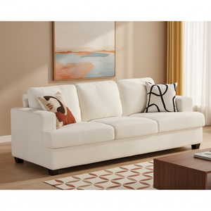 <span class=keywords><strong>Canapé</strong></span> Sans Modern <span class=keywords><strong>3</strong></span> <span class=keywords><strong>places</strong></span> en tissu rembourré <span class=keywords><strong>confortable</strong></span> pour salon, idéal pour hôtels et appartements - Product Image 1