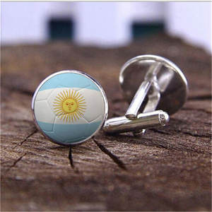メンズアースファッションフレンチシャツボタンカフリンクスワールドカップ宝石アクセサリー卸売ファッションカフスリンクス & ネクタイクリップ - Product Image 2
