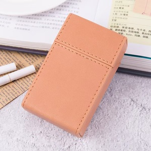 Étui à cigarettes en cuir personnalisé avec cadre en acier, boîte de rangement pour pipes à fumer et briquet - Product Image 4
