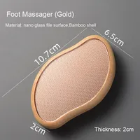 Nouvel Outil de Pédicure Écologique en Verre et Bambou, Râpe à Pieds Lisse et Tendance, Dissolvant de Callosités Portable, Pierre de Soin des Pieds Shenzhen