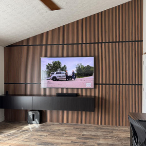 Panneau acoustique mural en lattes de bois, texture bois massif, revêtement décoratif pour aménagement de magasins de détail et boutiques - Product Image 5