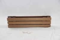 Vente en gros d'usine BSCI Table pliante légère en aluminium et bois massif au design moderne pour le camping en plein air et l'hôtel