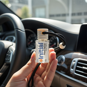 Diffuseur de <span class=keywords><strong>parfum</strong></span> pour voiture à suspendre, flacon en verre 10 ml avec bouchon en bois, haute qualité, best-seller - Product Image 4