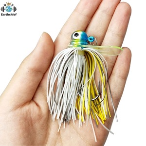 Leurres de pêche au jigging 19g, Chatterbait, Têtes plombées, Jupes en silicone, Leurres de pêche spinner, Jigheads Scrounger - Product Image 4