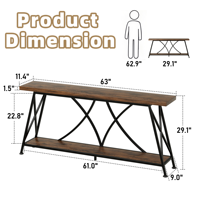 Tables consoles pour entrées étroites avec rangement, design moderne en bois de luxe, écologiques et durables, meubles de salon