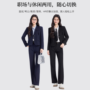 Women's Suit Set Solid Color Polyester Spring Autumn Work Casual Wear - Product Image 4