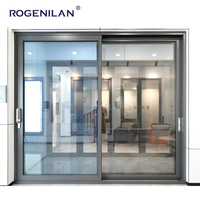 Portes coulissantes et élévatrices modernes et fenêtres coulissantes insonorisées Rogenilan pour projets résidentiels personnels au Canada