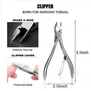12 pezzi professionale Pedicure Toe incarnite Nail Kit <span class=keywords><strong>cura</strong></span> unghie unghie tagliaunghie tagliaunghie <span class=keywords><strong>cura</strong></span> piedi - Product Image 2