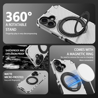 Vente en gros 360 étui de téléphone magnétique étui de téléphone portable à chargement sans fil compatible avec iPhone 16 Plus Pro Max