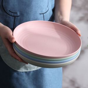 Eco Friendly Reusable Dinnerware Plate Kids Safe Lightweight Dishwasher Safe for Home Camping Picnic Plate - Product Image 5