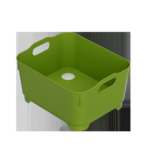 Cesta de drenaje manual para lavar frutas y verduras en el fregadero, de PP, sostenible, creativa, organizador doméstico - Product Image 5