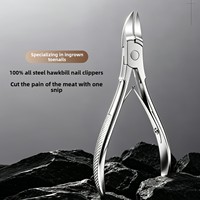 Kit professionnel de coupe-ongles incurvés en acier inoxydable, outils de pédicure et de manucure, ouverture large, coupe-cuticules durable pour bébé