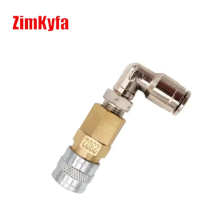 Conector Rápido de Cobre y Latón Pulido HPA (EE. UU.) 2302, Ensamblaje de Conexión Rápida para Tubo de Aire de 6.35 mm (1/4") de Diámetro Exterior - Product Image 4