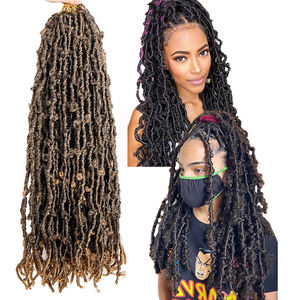 Papillon Locs Crochet Cheveux Synthétiques 18 24 36 Pouces Doux En Détresse Papillon Locs Faux Crochet Cheveux Papillon Locs Nu Faux - Product Image 1
