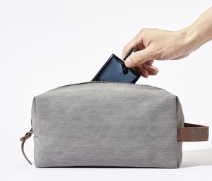 <b>Men'S</b> <b>Toiletry</b> <b>Bag</b> Large Capacity Custom Logo Wholesale Luxury Cosmetics <b>Bag</b> <b>Man</b> Designer Pu Organizer With Handle <b>for</b> Travel - Product Image 1