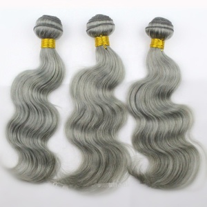 Bán Buôn Top Grade Chưa Qua Chế Biến Máy Sợi Ngang 8-30Inch Chất Lượng Cao Brazil Màu Xám Tóc Con Người <span class=keywords><strong>Sew</strong></span> <span class=keywords><strong>In</strong></span> <span class=keywords><strong>Weave</strong></span> - Product Image 5