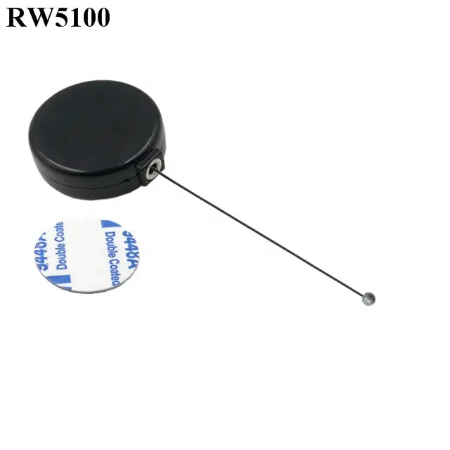 RUIWOR-Mecanismo de Cable de seguridad RW5100, Cable retráctil redondo, funciona con conectores de Cable para varios productos, visualización de posicionamiento