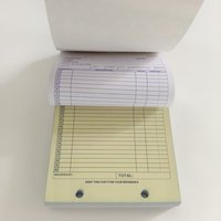 Carnet de commandes thermique autocopiant Glue-Top CK-LING NCR 80x80mm, bloc de factures 3 feuillets, 100% pâte de bois vierge, impression numérique