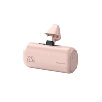 Power Bank Portabel 22.5W Fast Charge 5000mAh dengan Holder, Layar LED, Tipe-C, Dua Colokan, Logo Custom OEM/ODM