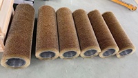 Brosse en nylon industrielle de rouleau de cylindre de poil pour le nettoyage de fruit